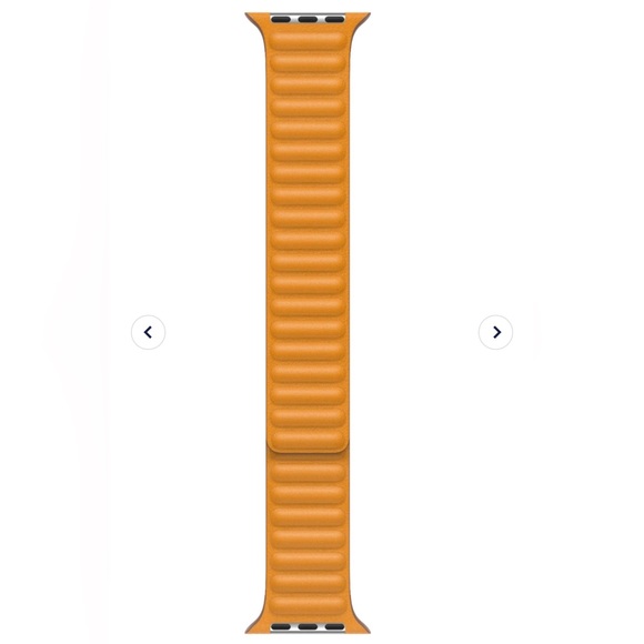 NWT - Apple Watch Band 40mm Leather Link Magnetic Closure California Poppy - Picture 6 of 8